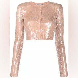 NWT ALEXANDER WANG sequin cropped cardigan